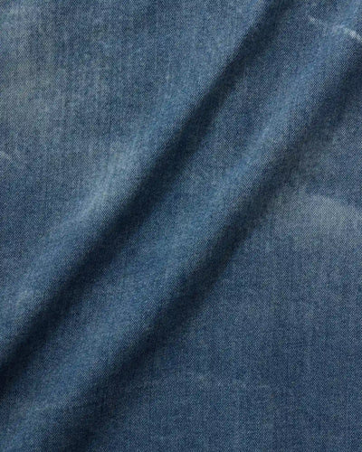 MEN｜Light Relax Fit L/S Western Shirt 9oz Medium Indigo