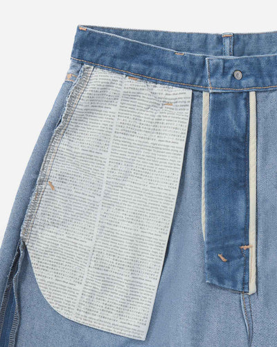 MEN｜Light Tuck Shorts 9oz Medium Indigo