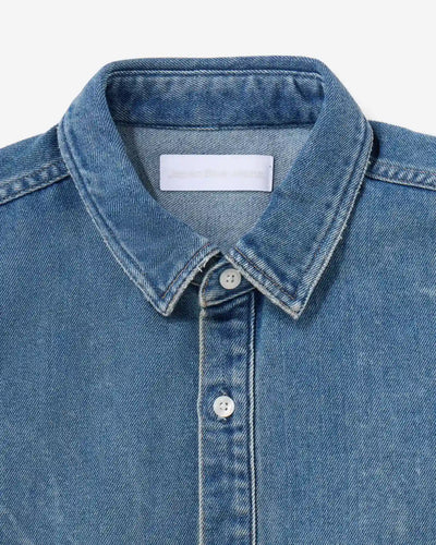 MEN｜Light Oversized S/S Shirt 9oz Medium Indigo