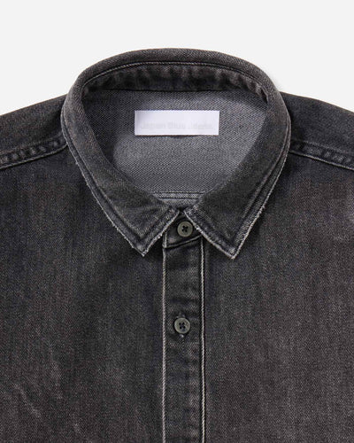 MEN｜Light Oversized S/S Shirt 9oz Washed Black