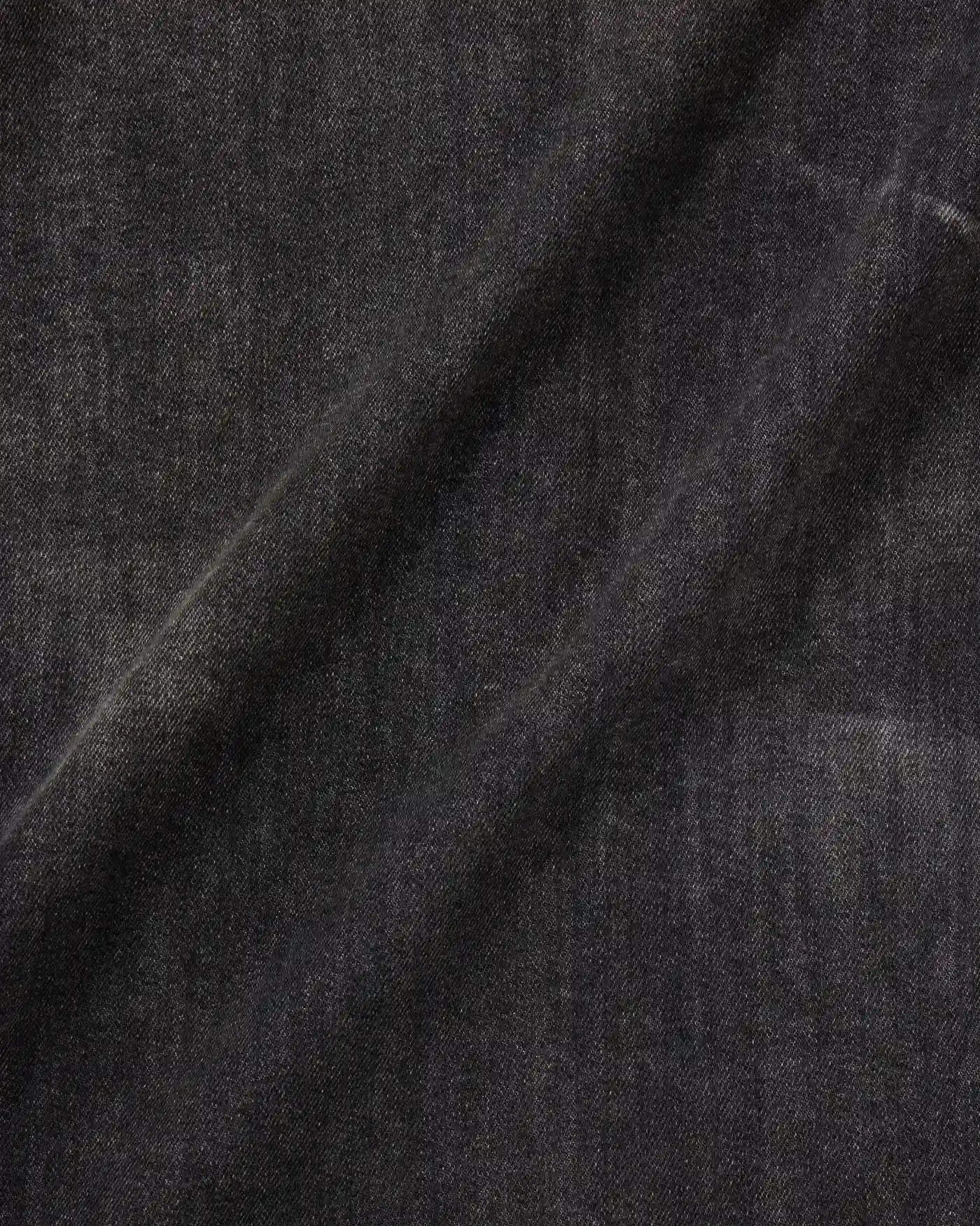 MEN｜Light Oversized S/S Shirt 9oz Washed Black - Japan Blue Jeans