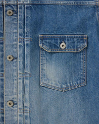 WOMEN｜Cutoff Denim Jacket 11oz Medium Indigo - Japan Blue Jeans