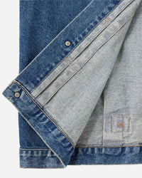 WOMEN｜Cutoff Denim Jacket 11oz Medium Indigo - Japan Blue Jeans