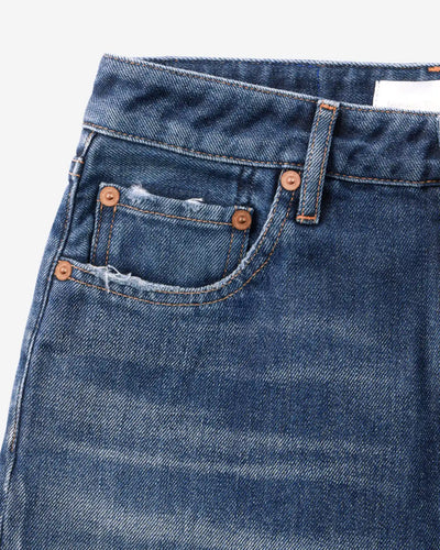 WOMEN｜Light Straight Jeans 9oz Dark Indigo