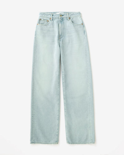 WOMEN｜Light Straight Jeans 9oz Light Indigo