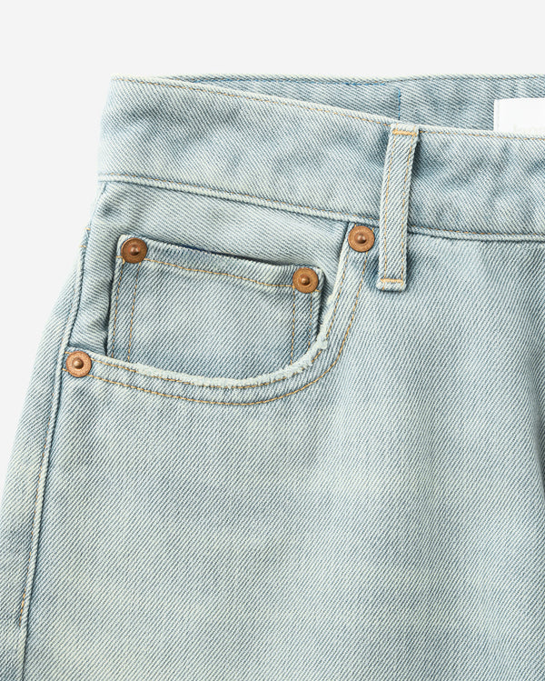 WOMEN｜Light Straight Jeans 9oz Light Indigo