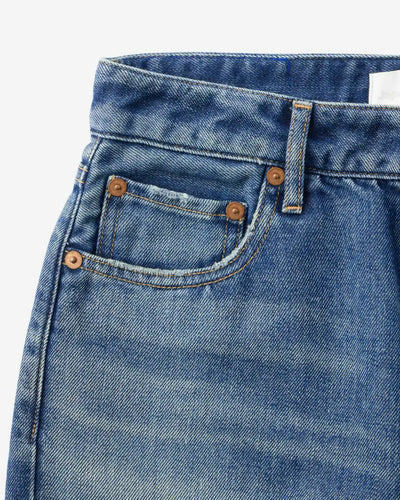 WOMEN｜Light Straight Jeans 9oz Medium Indigo