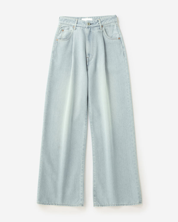WOMEN｜Light Wide Jeans 9oz Light Indigo
