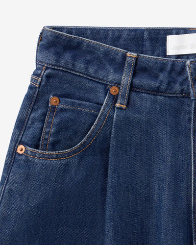 WOMEN｜Light Wide Jeans 9oz Medium Indigo