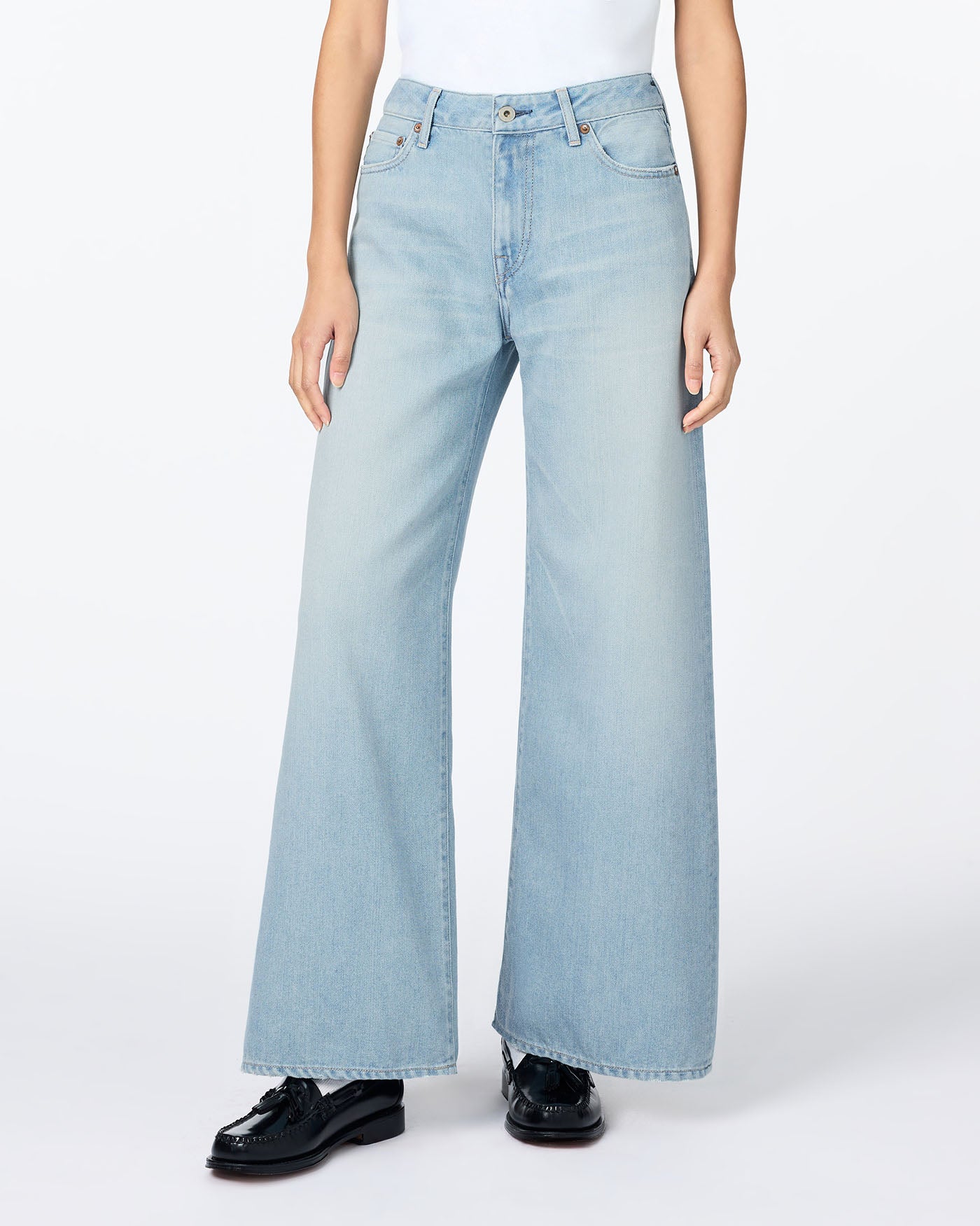 WOMEN｜Light Baggy Jeans 9oz Light Indigo