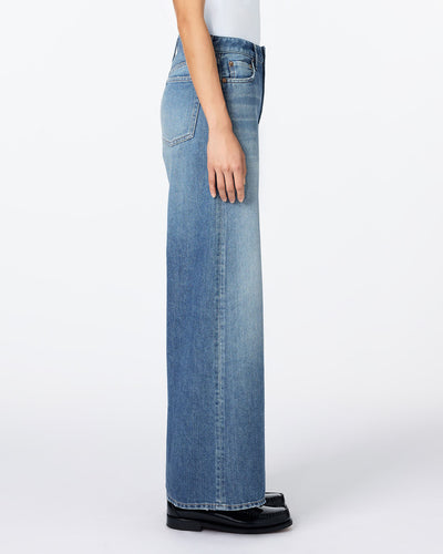 WOMEN｜Light Baggy Jeans 9oz Medium Indigo Translation missing: en.accessibility.alternate_view