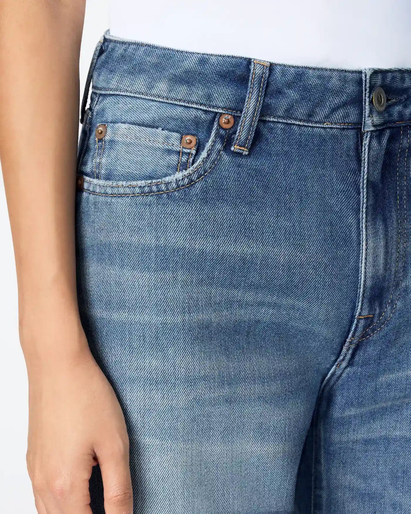 WOMEN｜Light Baggy Jeans 9oz Medium Indigo - Japan Blue Jeans