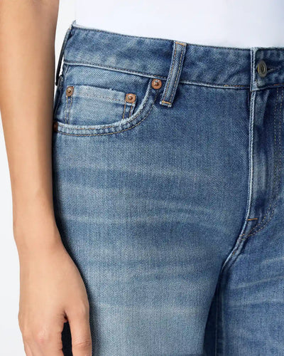 WOMEN｜Light Baggy Jeans 9oz Medium Indigo