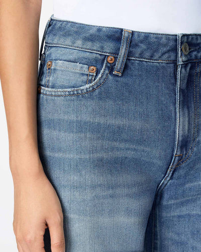 WOMEN｜Light Baggy Jeans 9oz Medium Indigo