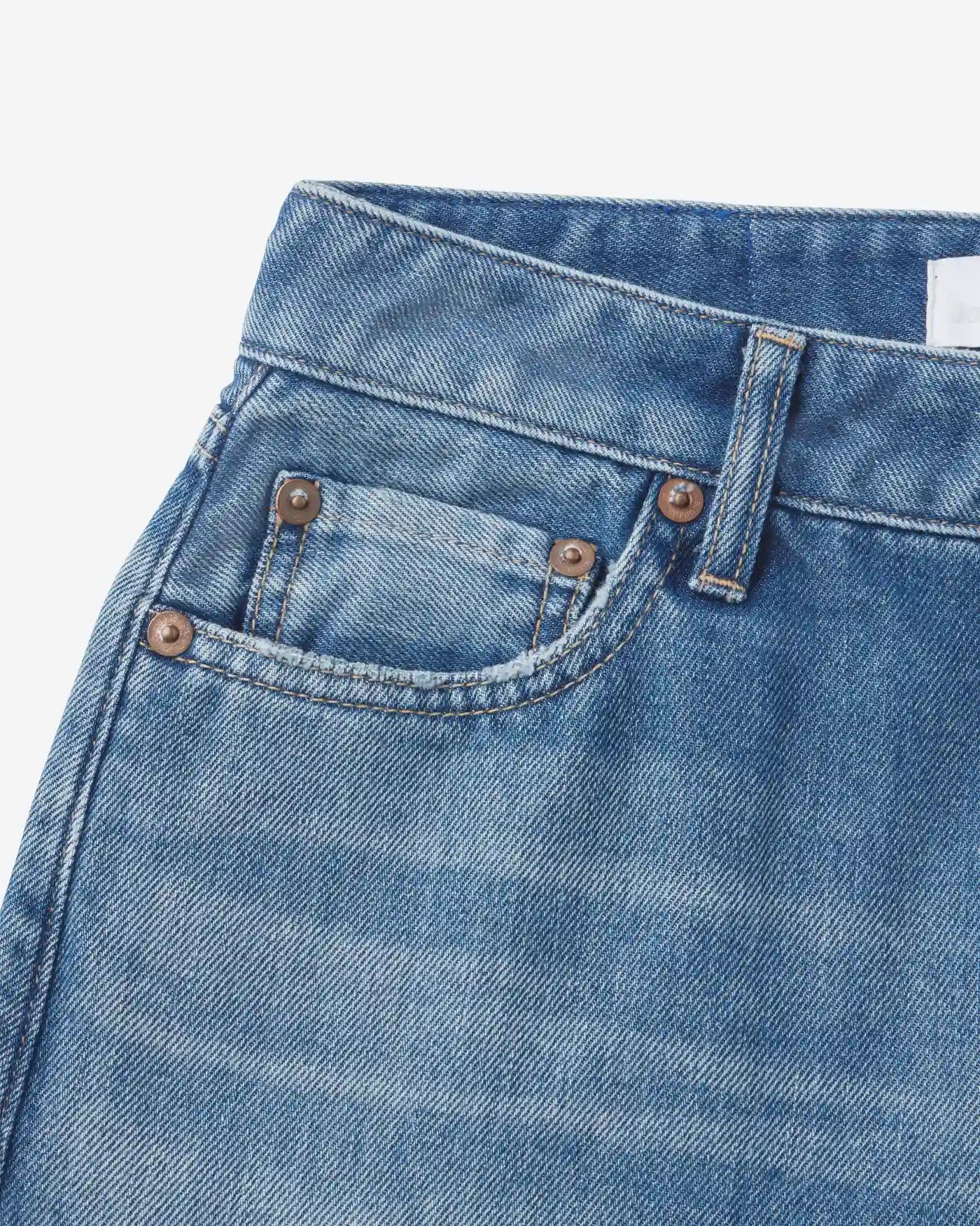 WOMEN｜Light Baggy Jeans 9oz Medium Indigo - Japan Blue Jeans