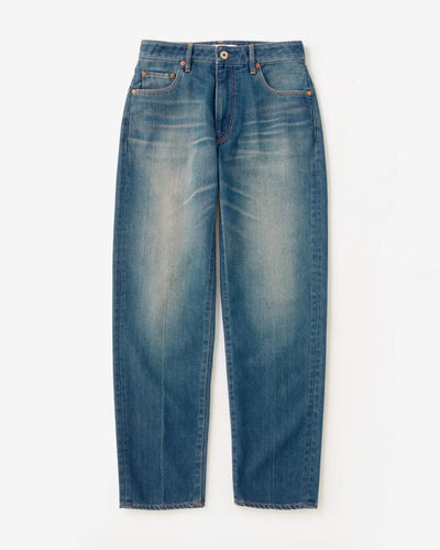 WOMEN｜Light Tapered Jeans 9oz  Medium Indigo