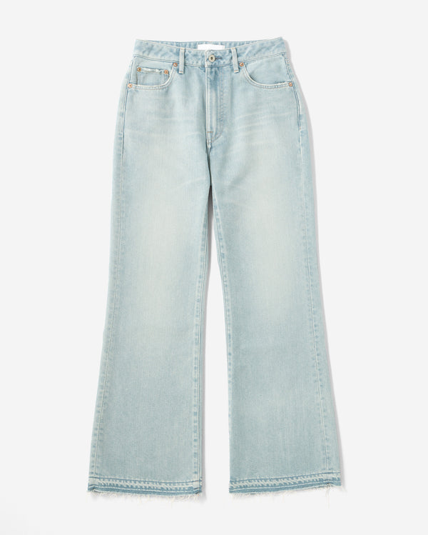 WOMEN｜Light Flare Jeans 9oz Light Indigo