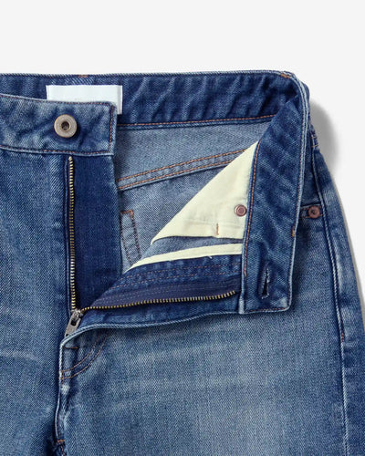 WOMEN｜Light Flare Jeans 9oz Medium Indigo