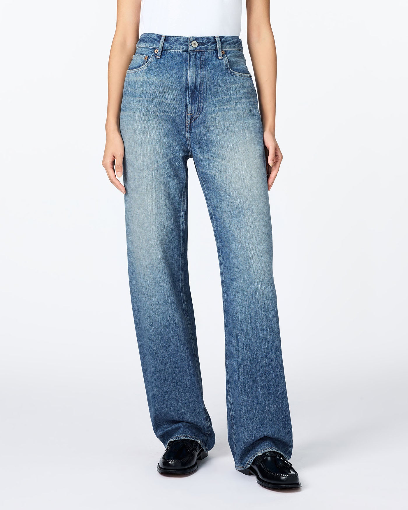 WOMEN｜Selvedge Straight Jeans 12oz Medium Indigo