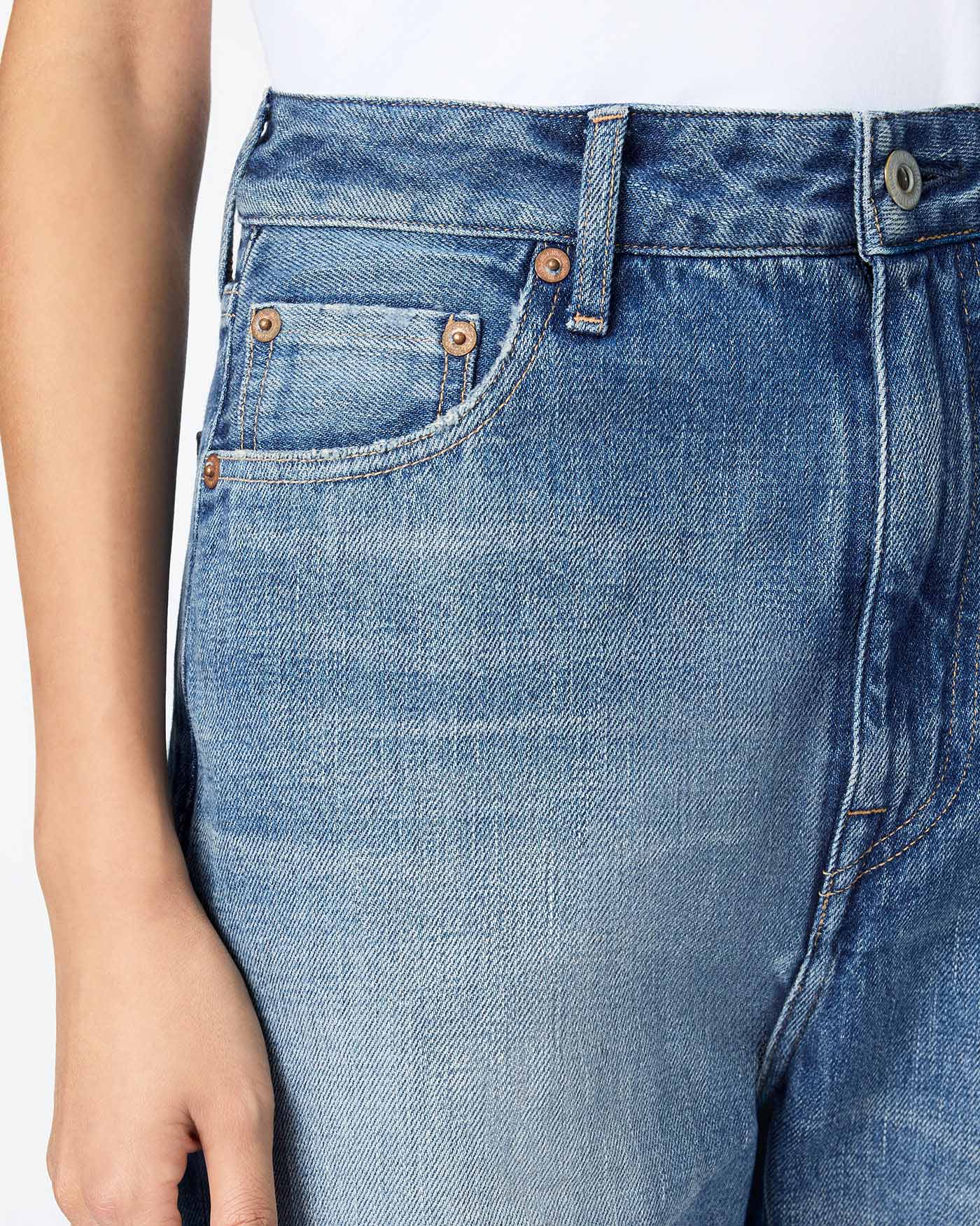 WOMEN｜Selvedge Straight Jeans 12oz Medium Indigo