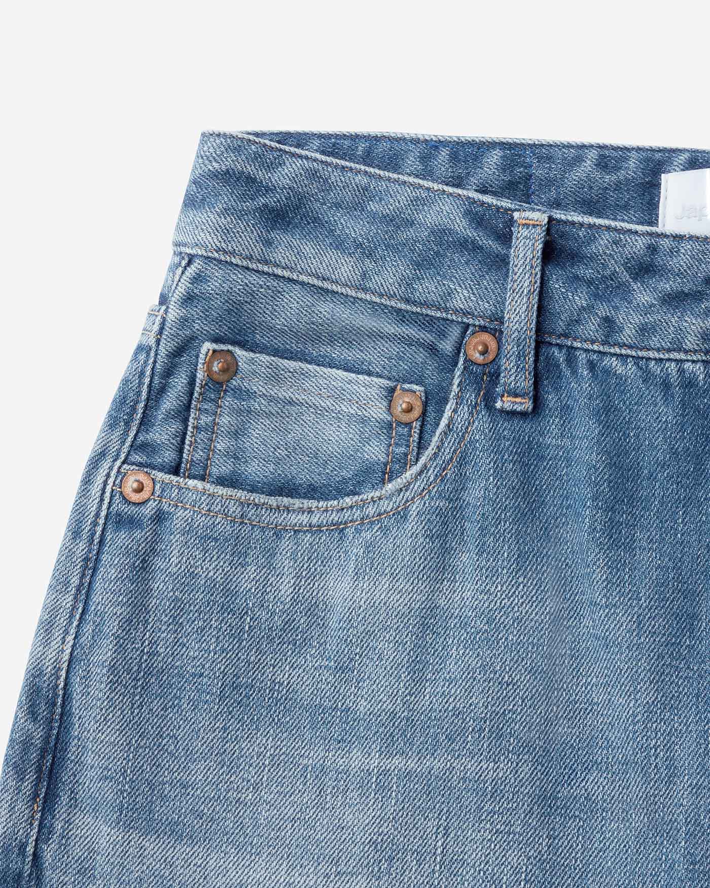 WOMEN｜Selvedge Straight Jeans 12oz Medium Indigo