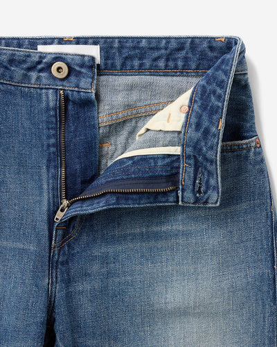 WOMEN｜Selvedge Slim Straight Jeans 12oz Medium Indigo