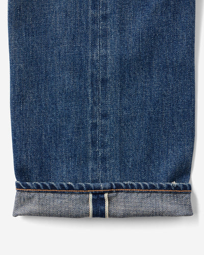 WOMEN｜Selvedge Slim Straight Jeans 12oz Medium Indigo