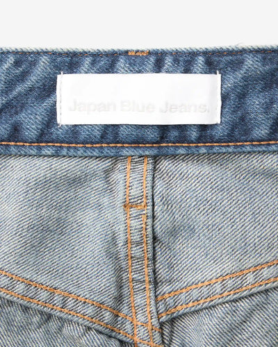 WOMEN｜Damage Straight Jeans 11oz Medium Indigo