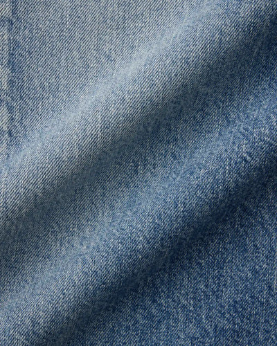 WOMEN｜Damage Straight Jeans 11oz Medium Indigo