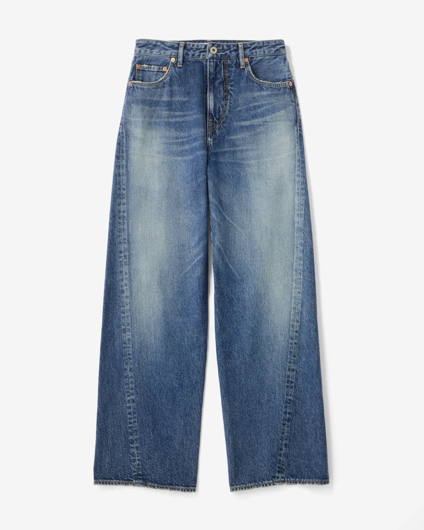 WOMEN｜Skew Straight Jeans 11oz Medium Indigo - Japan Blue Jeans