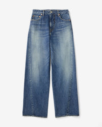 WOMEN｜Skew Straight Jeans 11oz Medium Indigo - Japan Blue Jeans