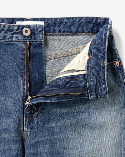 WOMEN｜Skew Straight Jeans 11oz Medium Indigo