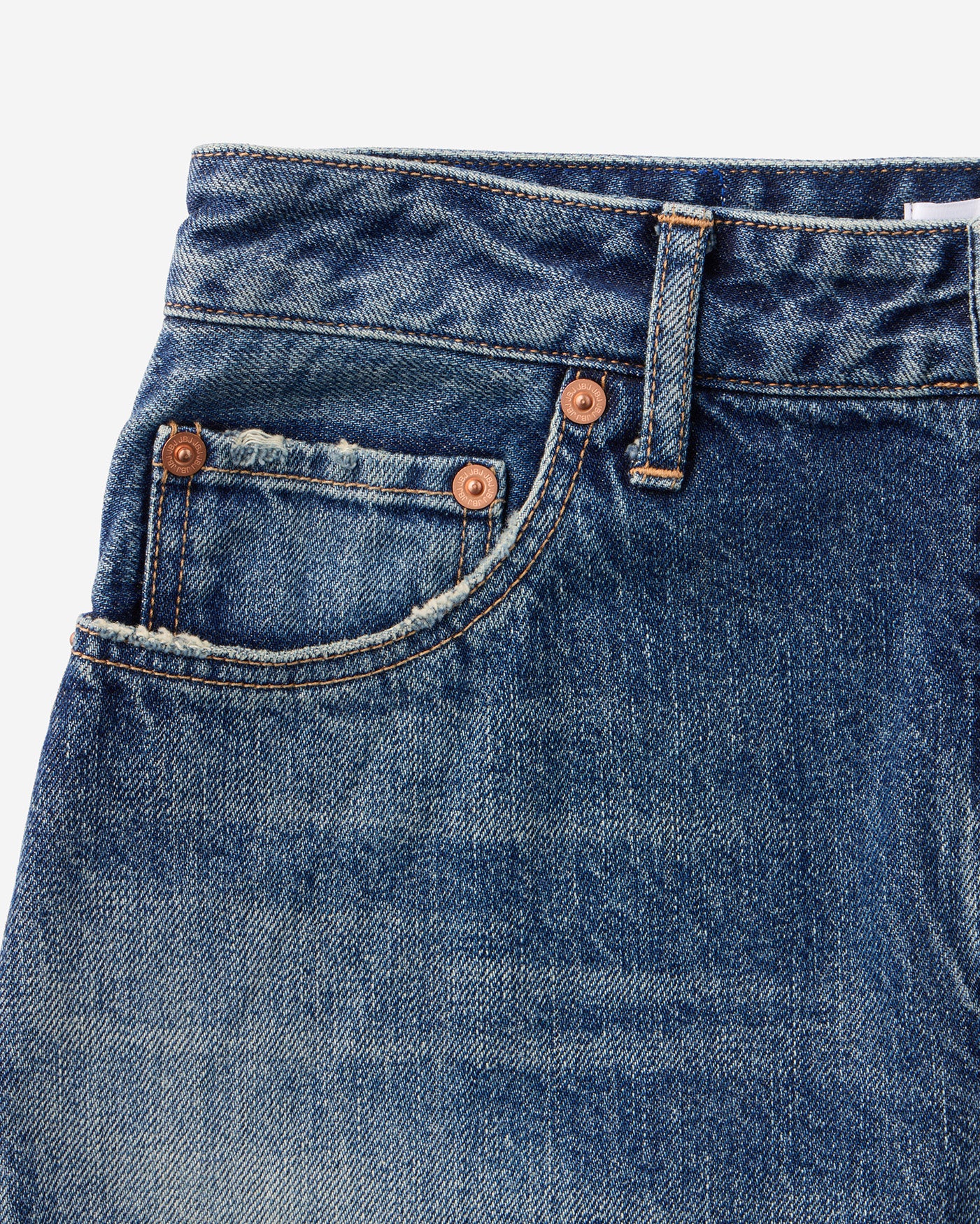 Skew Straight Jeans 11oz Medium Indigo
