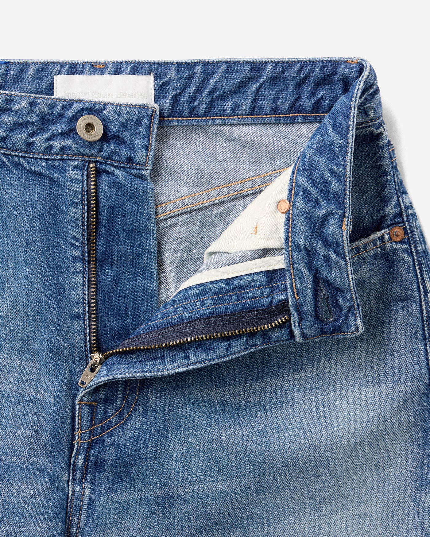 Pkt Straight Jeans 11oz Medium Indigo