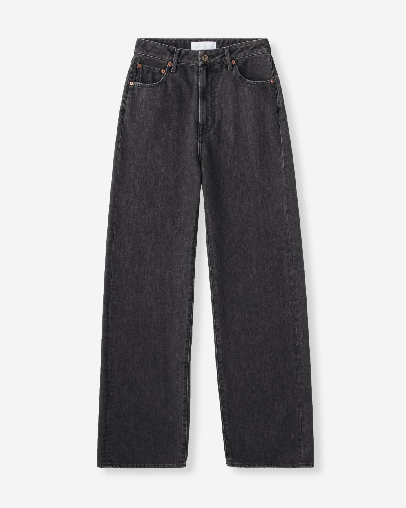 WOMEN｜Light Straight Jeans 9oz Black Used