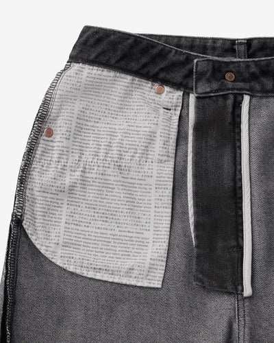 WOMEN｜Light Straight Jeans 9oz Washed Black