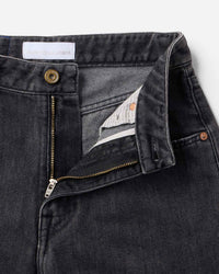 WOMEN｜Light Curve Jeans 9oz Washed Black - Japan Blue Jeans
