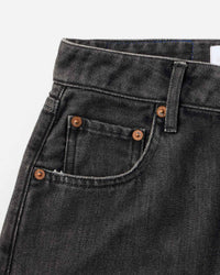 WOMEN｜Light Curve Jeans 9oz Washed Black - Japan Blue Jeans