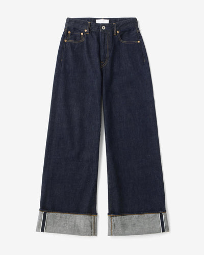 WOMEN｜Selvedge Wide Straight Jeans 12oz