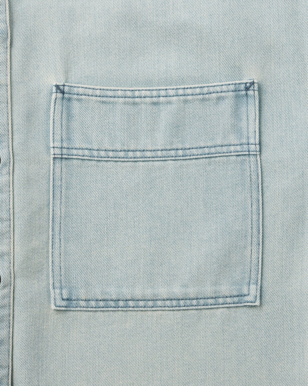 WOMEN｜Light Denim Shirt 9oz Light Indigo