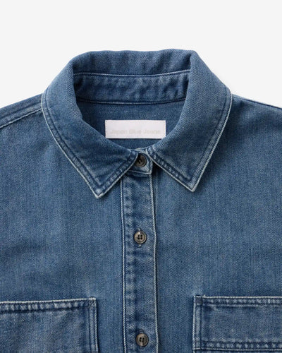 WOMEN｜Light Denim Shirt 9oz Medium Indigo