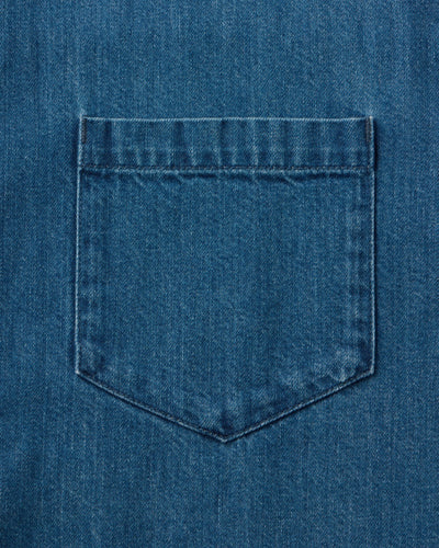 WOMEN｜Light Denim Shirt 7oz Medium Indigo