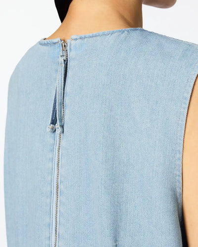 WOMEN｜Light Denim Overalls 9oz Light Indigo