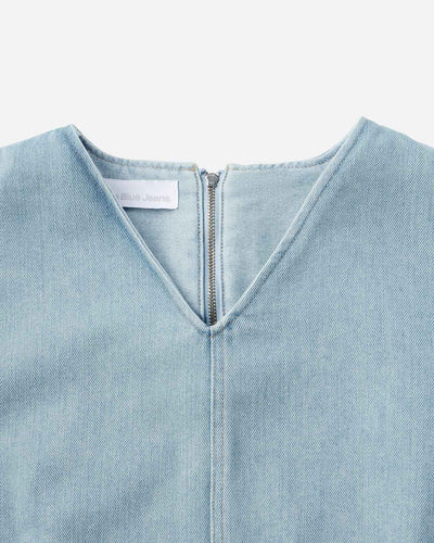 WOMEN｜Light Denim Overalls 9oz Light Indigo