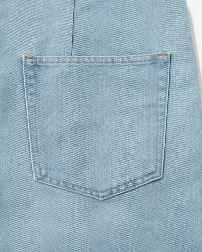 WOMEN｜Light Denim Overalls 9oz Light Indigo