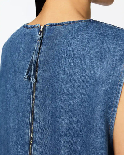 WOMEN｜Light Denim Overalls 9oz Medium Indigo