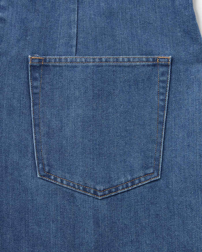 WOMEN｜Light Denim Overalls 9oz Medium Indigo