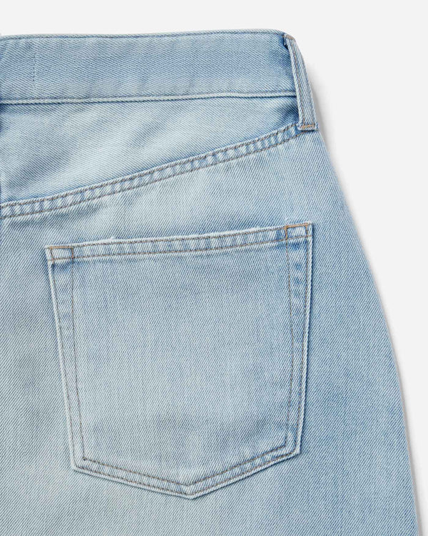 WOMEN｜Light Denim Skirt 9oz Light Indigo