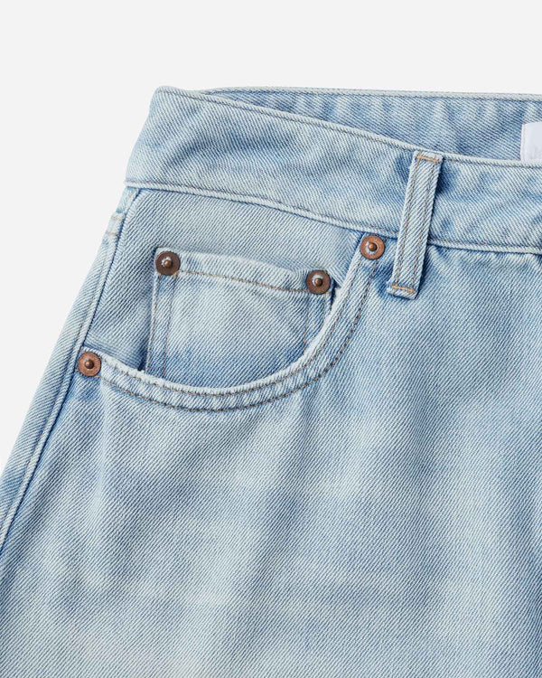 WOMEN｜Light Denim Skirt 9oz Light Indigo