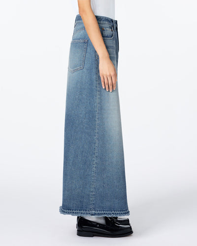 WOMEN｜Light Denim Skirt 9oz Medium Indigo Translation missing: en.accessibility.alternate_view